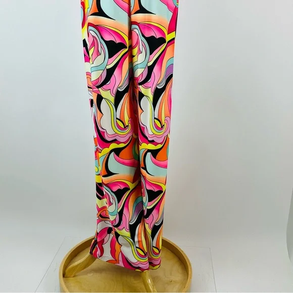 Julian Chang Retro 70’s Inspired Abstract Jumpsuit Size Medium
